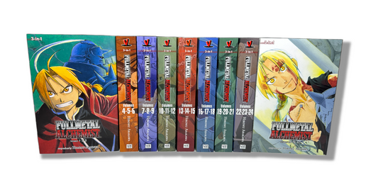 Fullmetal Alchemist 3 in 1 Edition Volumes 1-9 (1-27) Complete Manga Set New English