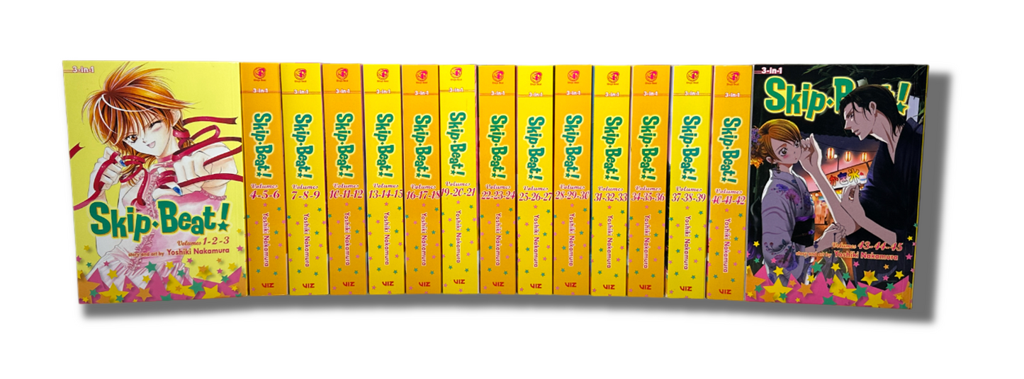 Skip Beat! 3 in 1 Volumes 1-15 (1-45) Complete Manga Set