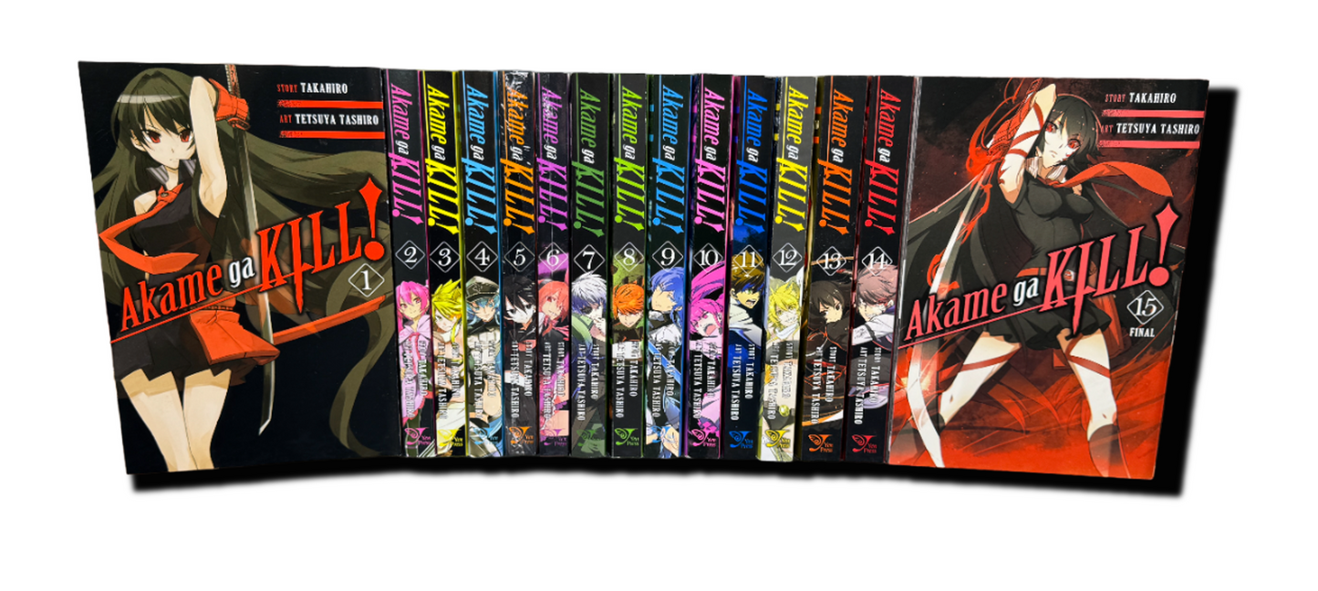 Akame Ga Kill! Volumes 1-15 Complete Manga Set English New