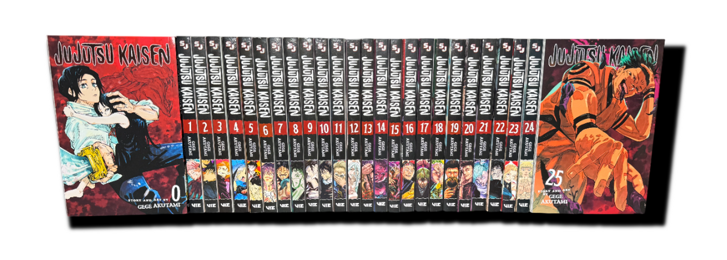 Jujutsu Kaisen Volumes 0-25 Complete Manga Set