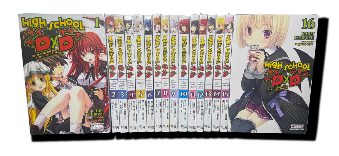 High School Dxd Light Novel Volumes 1-16 Complete Set New English
