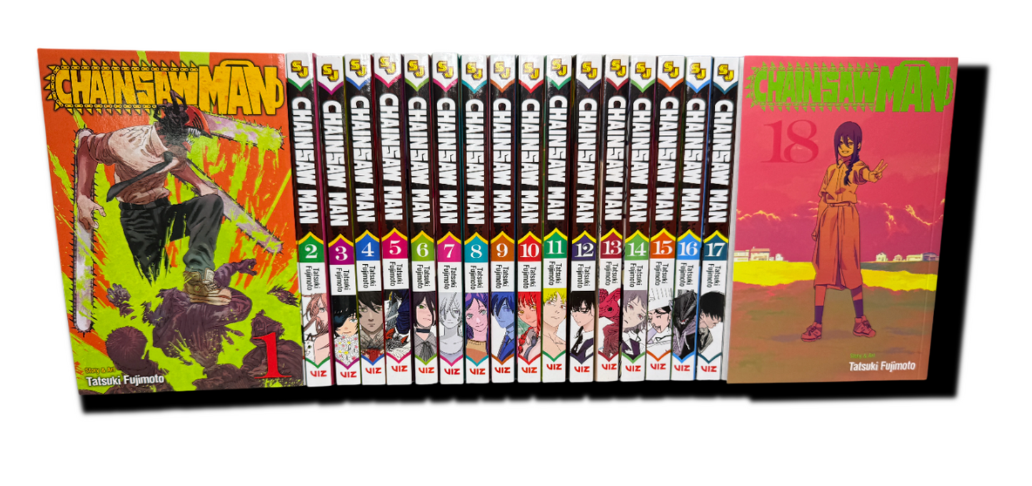 Chainsaw Man Volumes 1-18 Complete Manga Set New English