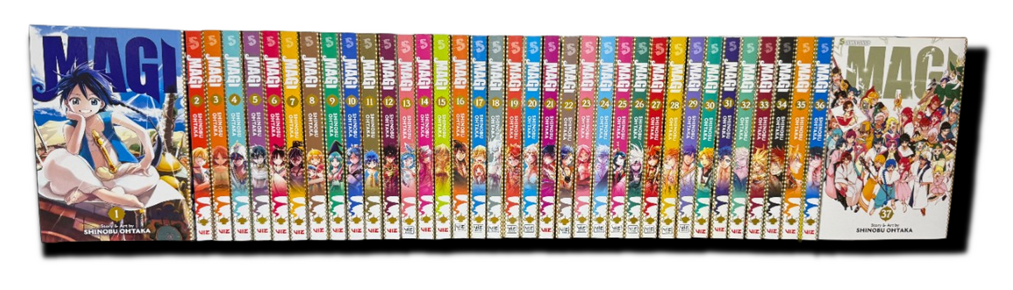 Magi: The Labyrinth of Magic Volumes 1-37 Complete Manga Set New English