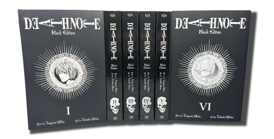 Death Note Black Edition Volumes 1-6 Complete Manga Set