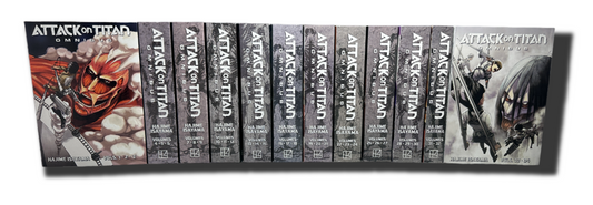 Attack On Titan Omnibus Volumes 1-12 (1-34) Complete Manga Set