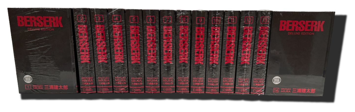 Berserk Deluxe Volumes 1-14 Complete Manga Set