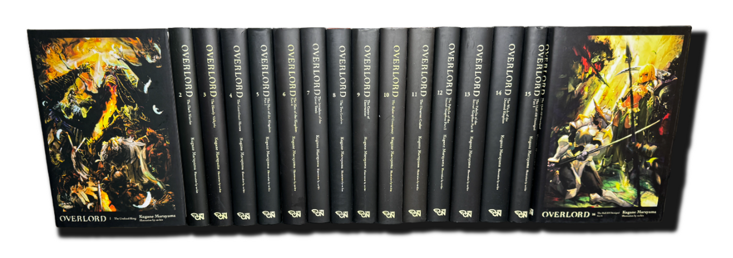Overlord Light Novel Volumes 1-16 Complete Set New English