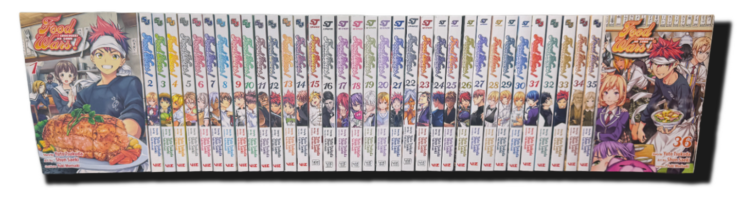 Food Wars Volumes 1-36 Complete Manga Set New English