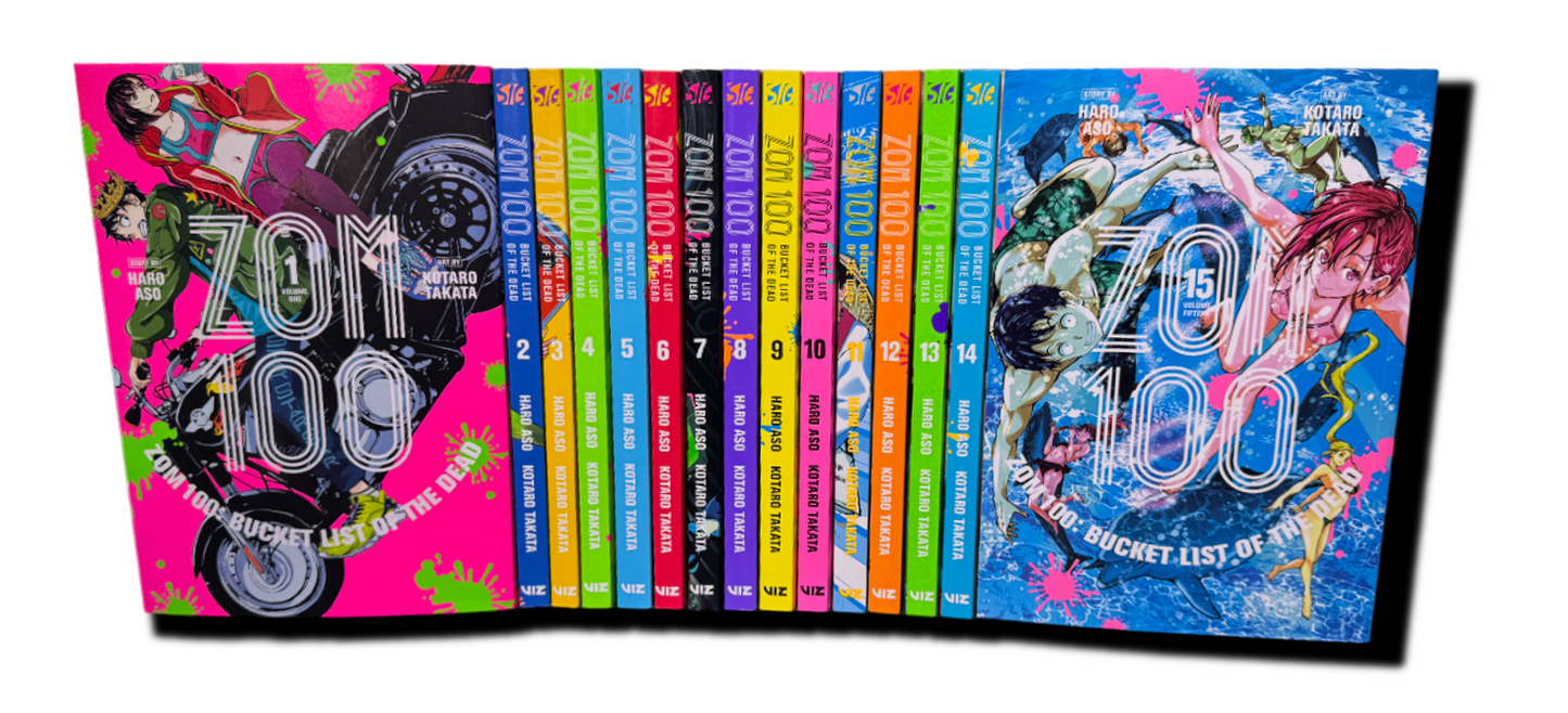 Zom 100: Bucket List of the Dead Volumes 1-15 Complete Manga Set