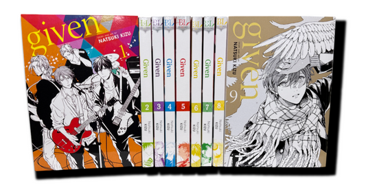Given Volumes 1-9 Complete Manga Set English New