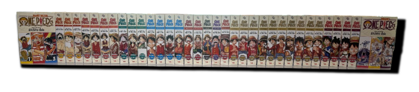 One Piece (Omnibus Edition) 3 in 1 Manga Volumes 1-35 (1-105) Complete Manga Set