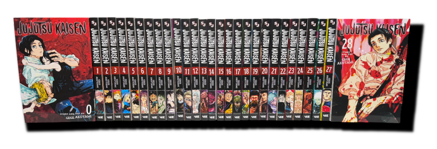 Jujutsu Kaisen Volumes 0-28 Complete Manga Set