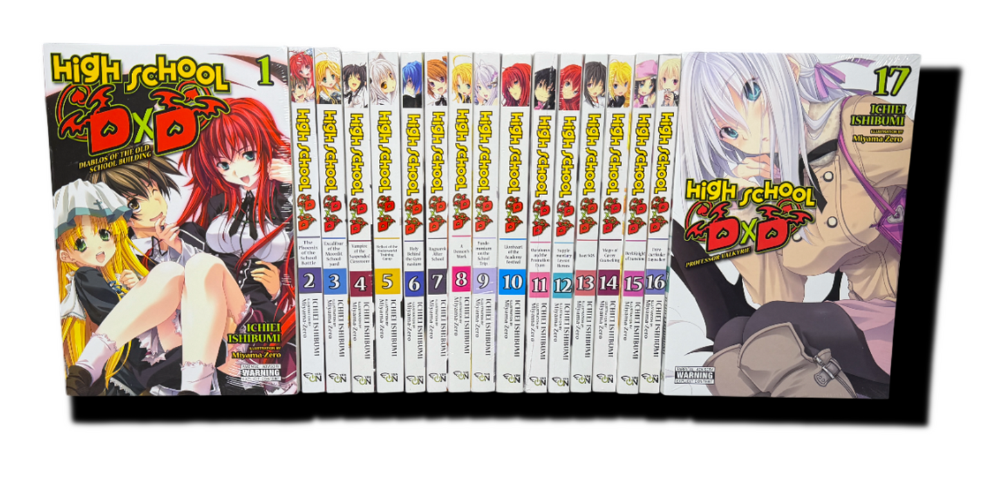 High School Dxd Light Novel Volumes 1-17 Complete Set New English