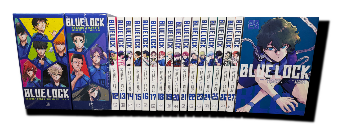 Blue Lock Volumes 1-28 Complete Manga Set English New