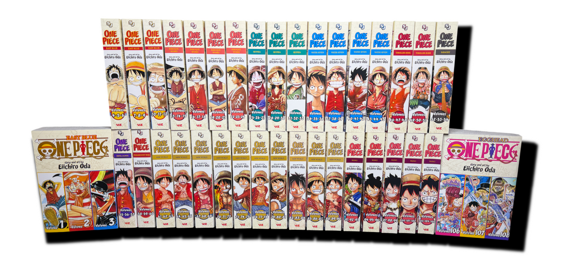One Piece (Omnibus Edition) 3 in 1 Manga Volumes 1-36 (1-108) Complete Manga Set