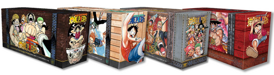 One Piece Box Sets 1-4: Volumes 1-90 with Premium