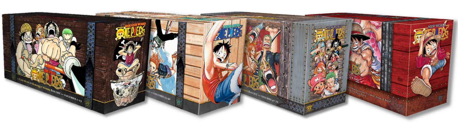 One Piece Manga Set 1 Vol 1-5 East Blue and Baroque Works English Viz Media